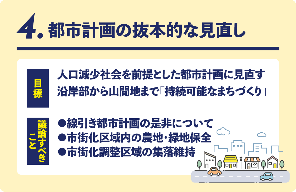 都市計画の抜本的な見直し